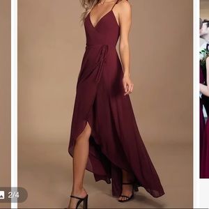 Lulus formal wrap dress